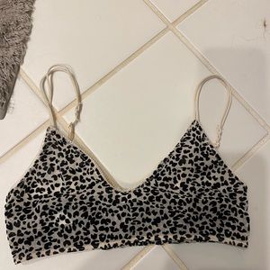 Small bralet the back is velvet, originally from urban outfitters